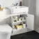 Monaco Cotton White Combination Vanity Basin and Tucson Toilet 1200mm