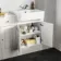 Monaco Cotton White Combination Vanity Basin 1500mm (Excludes Pan & Cistern)