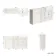 Monaco Cotton White Combination Vanity Basin 1500mm (Excludes Pan & Cistern)