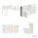 Monaco Cotton White Combination Vanity Basin and Tucson Toilet 1500mm