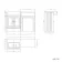 Monaco Cotton White Combination Vanity Basin with Marble Top 1200mm (Excludes Pan & Cistern)