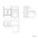 Monaco Cotton White Combination Vanity Basin with Marble Top and Miami Toilet 1200mm