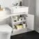Monaco Cotton White Combination Vanity Basin with Marble Top & Tucson Toilet 1200mm