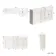 Monaco Cotton White Combination Vanity Basin with Marble Top 1500mm (Excludes Pan & Cistern)
