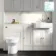 Monaco Cotton White Combination Vanity Basin with Marble Top and Miami Toilet 1500mm