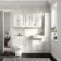 Monaco Cotton White Combination Vanity Basin with Marble Top and Miami Toilet 1500mm