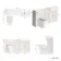 Monaco Cotton White Combination Vanity Basin with Marble Top and Kansas Toilet with Wooden Seat 1500mm
