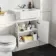Monaco Cotton White Traditional Basin Vanity 600mm