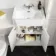 Monaco Cotton White Traditional Basin Vanity 600mm