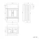 Monaco Cotton White Traditional Basin Vanity 600mm