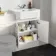 Monaco Cotton White Traditional Basin Vanity and Back To Wall Unit 1200mm (Excludes Pan & Cistern)