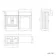 Monaco Cotton White Traditional Basin Vanity and Back To Wall Unit 1200mm (Excludes Pan & Cistern)
