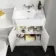 Monaco Cotton White Combination Vanity Traditional Basin and Kansas Toilet with Wooden Seat 1200mm