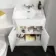 Monaco Cotton White Combination Vanity Traditional Basin and Hudson Toilet with Wooden Seat 1200mm