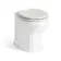 Monaco Cotton White Combination Vanity Traditional Basin and Hudson Toilet with Wooden Seat 1200mm