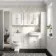 Monaco Cotton White Combination Vanity Traditional Basin 1500mm (Excludes Pan & Cistern)
