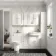 Monaco Cotton White Combination Vanity Traditional Basin and Aruba Toilet 1500mm