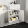 Monaco Cotton White Combination Vanity Traditional Basin and Aruba Toilet 1500mm