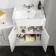 Monaco Cotton White Combination Vanity Traditional Basin and Aruba Toilet 1500mm