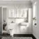 Monaco Cotton White Combination Vanity Traditional Basin and Kansas Toilet with Wooden Seat 1500mm