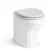 Monaco Cotton White Combination Vanity Traditional Basin and Hudson Toilet with Wooden Seat 1500mm
