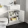 Monaco Cotton White Combination Vanity Traditional Basin with Marble Top 1200mm (Excludes Pan & Cistern)