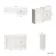 Monaco Cotton White Combination Vanity Traditional Basin with Marble Top 1200mm (Excludes Pan & Cistern)