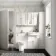 Monaco Cotton White Combination Vanity Traditional Basin with Marble Top & Aruba Toilet 1200mm