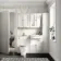 Monaco Cotton White Combination Vanity Traditional Basin with Marble Top & Kansas Toilet with Wooden Seat 1200mm