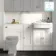 Monaco Cotton White Combination Vanity Traditional Basin with Marble Top 1500mm (Excludes Pan & Cistern)
