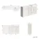 Monaco Cotton White Combination Vanity Traditional Basin with Marble Top 1500mm (Excludes Pan & Cistern)