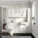 Monaco Cotton White Combination Vanity Traditional Basin with Marble Top and Aruba Toilet 1500mm