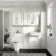 Monaco Cotton White Combination Vanity Traditional Basin with Marble Top & Kansas Toilet with Wooden Seat 1500mm