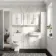 Monaco Cotton White Side Cabinet Unit 300mm