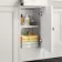 Monaco Cotton White Side Cabinet Unit 300mm