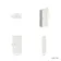 Cotton White Wall Hung Cabinet 700x300mm