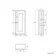 Cotton White Wall Hung Cabinet 700x300mm