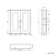 Cotton White Wall Hung Cabinet 700x600mm