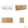 Bora Natural Oak Wall Hung Basin Drawer Vanity 1200mm