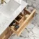 Bora Natural Oak Carrara Marble Wall Hung Vanity Drawer & Undermount Basin 1200mm