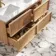 Bora Natural Oak Carrara Marble Wall Hung Vanity Drawer & Undermount Basin 1200mm