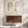 Bora Natural Walnut Wall Hung Basin Drawer Vanity 1200mm
