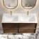 Bora Natural Walnut Wall Hung Basin Drawer Vanity 1200mm