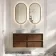Bora Natural Walnut Wall Hung Vanity Drawer with Carrara Marble Top 1200mm - Basin Not Included