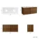 Bora Natural Walnut Wall Hung Vanity Drawer with Carrara Marble Top 1200mm - Basin Not Included