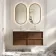 Bora Natural Walnut Carrara Marble Wall Hung Vanity Drawer & Undermount Basin 1200mm
