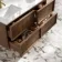 Bora Natural Walnut Carrara Marble Wall Hung Vanity Drawer & Undermount Basin 1200mm