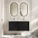 Bora Black Oak Wall Hung Basin Drawer Vanity 1200mm