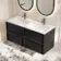 Bora Black Oak Wall Hung Basin Drawer Vanity 1200mm