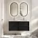 Bora Black Oak Carrara Marble Wall Hung Vanity Drawer & Undermount Basin 1200mm
